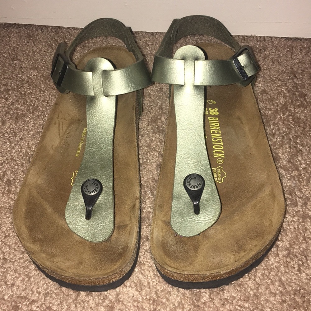 Silver Birkenstock’s in Great Condition